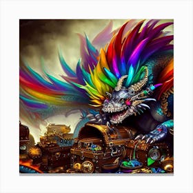 Rainbow Dragon Canvas Print