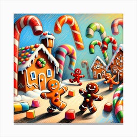 Super Kids Creativity:Gingerbread House 2 Canvas Print