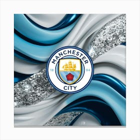 Manchester City F.C. Logo Wall Art 1 Canvas Print