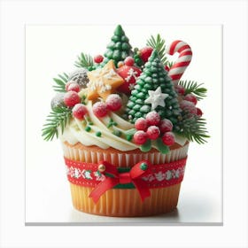 Christmas Cupcake 4 Canvas Print