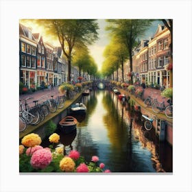 Amsterdam Canal 4 Canvas Print