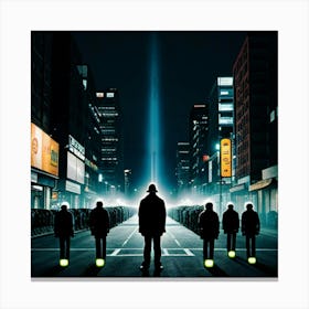 Night In Tokyo Canvas Print