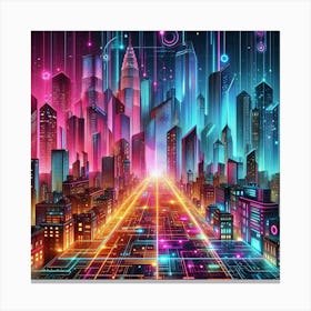 Futuristic City 5 Canvas Print