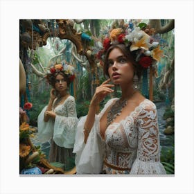 magic mirror27 Canvas Print