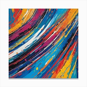 Zoom Abstract Painting Canvas Print