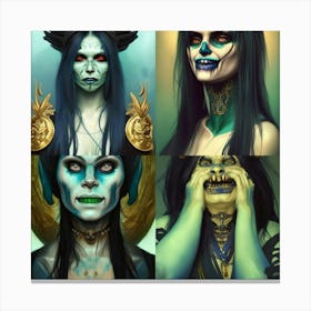 Demon Woman Canvas Print