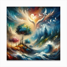 Love In The Sky Canvas Print