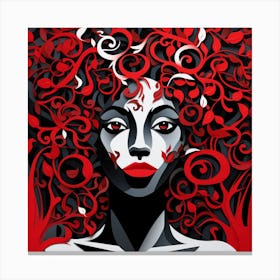 Red Haired Woman Canvas Print