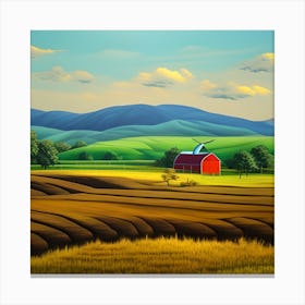 Beautiful Farm Canvas Print