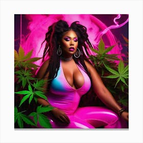 Pink Dreadlocks Canvas Print