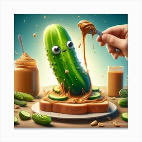 Pickle Art Canvas Print