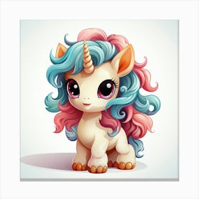 Cute Unicorn 2 Canvas Print