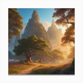 Landscape Painting Canvas Print