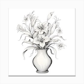 Flowers In A Vase Canvas Print