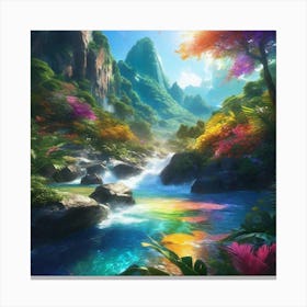 Rainbow River Canvas Print