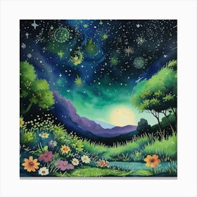 Night Sky Canvas Print