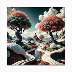 Fractal Landscape Canvas Print