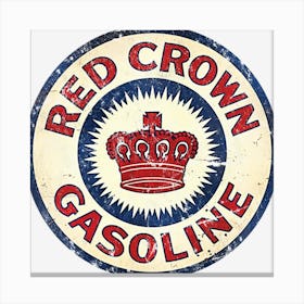 Red Crown Gasoline Canvas Print