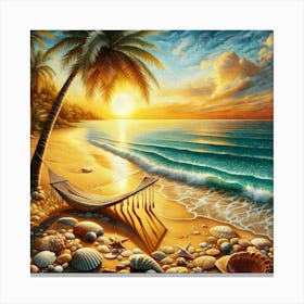 Sunset Beach Canvas Print