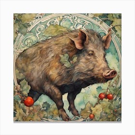 Wild Boar Canvas Print