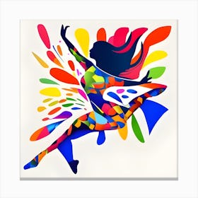 Colorful Dancer Canvas Print