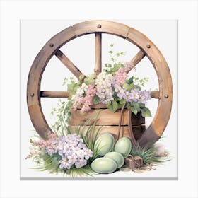 Easter Wheel Canvas Print