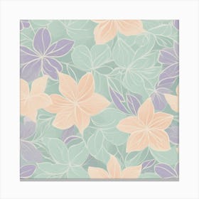 Seamless Floral Pattern 2 Canvas Print