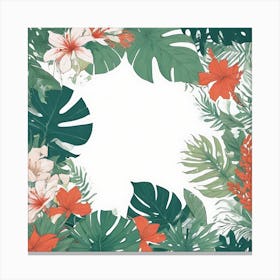 Tropical Background Canvas Print