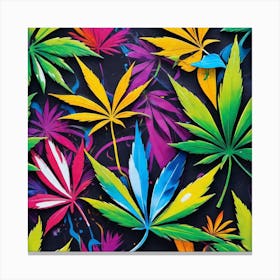 Marijuana Leaves - Marijuana Stock Videos & Royalty-Free Footage Canvas Print