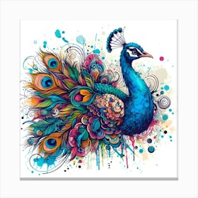 Peacock Canvas Print