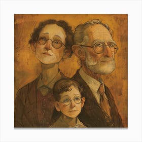 Family Portrait 3 Canvas Print