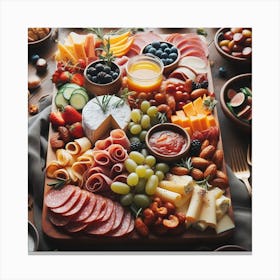 Food Platter Canvas Print