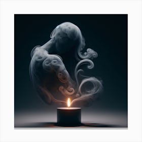 Smokey Candle Canvas Print