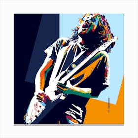 John Frusciante Style WPAP Canvas Print
