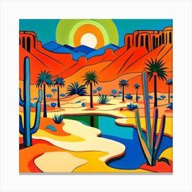 Desert Oasis Canvas Print