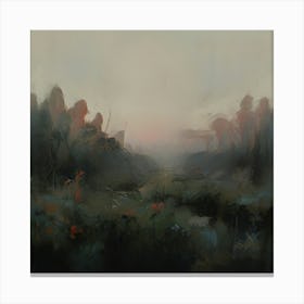 Foggy Forest Canvas Print