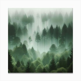 Foggy Forest 7 Canvas Print