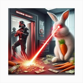 Star Wars Bunny Canvas Print