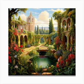 Garden In Bloom 1 Canvas Print