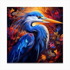 Blue Heron Canvas Print