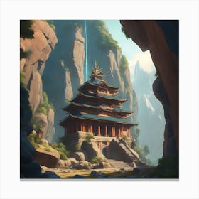 Mountain Temple 9 Canvas Print
