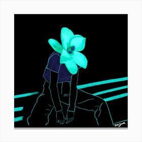 Floral Skater Canvas Print