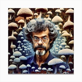 Terence McKenna Shrooms Canvas Print
