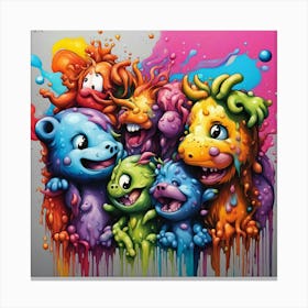 Monsters Canvas Print