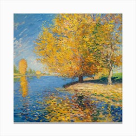 Autumn By The River 1 Canvas Print