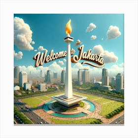 Welcome To Jakarta Canvas Print