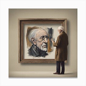 Portrait Of An Old Man Canvas Print