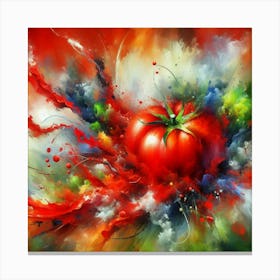 Tomato Explosion 1 Canvas Print