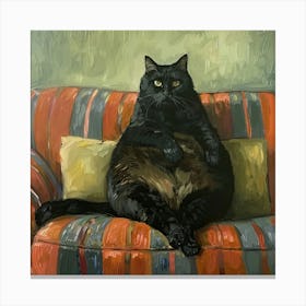 The Fat Cat Canvas Print