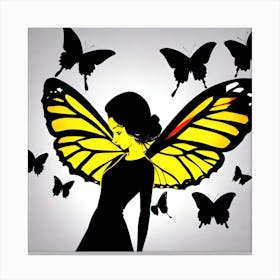 Butterfly Girl 5 Canvas Print